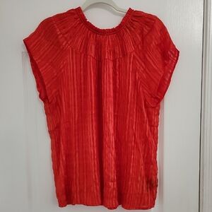 Nanette Lepore Scarlet Pleated Blouse